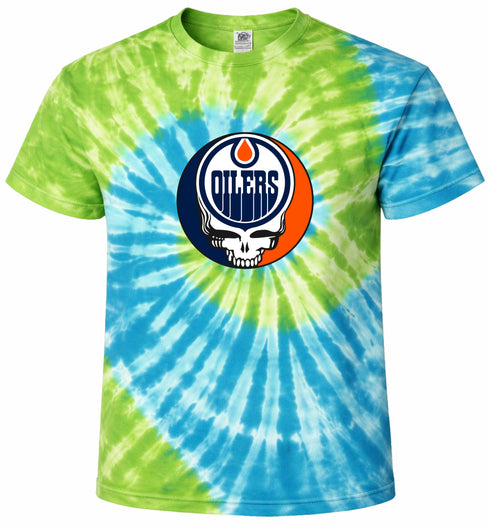 Edmonton Oilers Stealie Tie-Dye T-Shirt