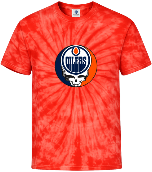 Edmonton Oilers Stealie Tie-Dye T-Shirt