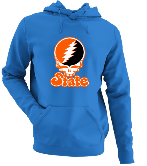 Oklahoma Stealie Premium Unisex Hoodie — Design: Oklahoma State University — Heather Royal