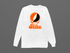 Oklahoma Stealie Premium Unisex Long-Sleeve — Design: Oklahoma State University — White