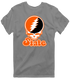 Oklahoma Stealie Premium Unisex T-Shirt — Design: Oklahoma State University — Dark Heather