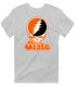 Oklahoma Stealie Premium Unisex T-Shirt — Design: Oklahoma State University — Sport Grey