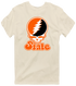 Oklahoma Stealie Premium Unisex T-Shirt — Design: Oklahoma State University — Sand