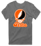 Oklahoma Stealie Premium Unisex T-Shirt — Design: Oklahoma State University — Charcoal