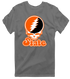 Oklahoma Stealie Premium Unisex T-Shirt — Design: Oklahoma State University — Charcoal