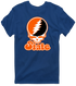 Oklahoma Stealie Premium Unisex T-Shirt — Design: Oklahoma State University — Navy