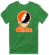 Oklahoma Stealie Premium Unisex T-Shirt — Design: Oklahoma State University — Irish Green