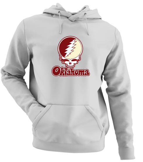 Oklahoma Stealie Premium Unisex Hoodie — Design: Oklahoma University of — Sport Grey