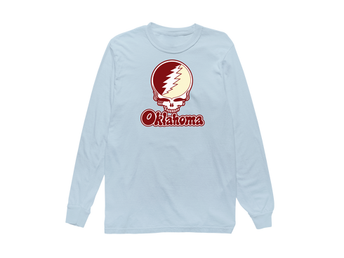 Oklahoma Stealie Premium Unisex Long-Sleeve — Design: Oklahoma University of — Chambray