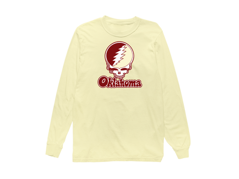 Oklahoma Stealie Premium Unisex Long-Sleeve — Design: Oklahoma University of — Butter