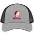 Oklahoma Stealie Premium Unisex Trucker Cap — Design: Oklahoma University of — Heather Grey/Black