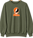Oklahoma Stealie Premium Unisex Crewneck — Design: Oklahoma State University — Military Green