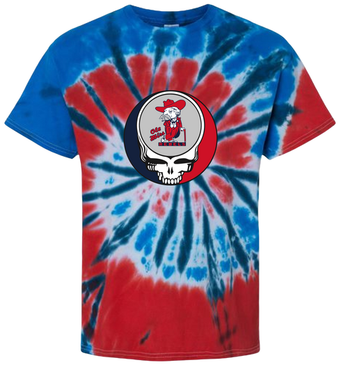 Ole Miss Stealie Tie-Dye T-Shirt