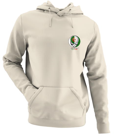 Algeria FIFA World Cup - Premium Grateful Dead Left Chest Hoodie - Sand - 3