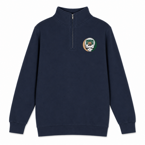 Ohio University - Premium Grateful Dead Quarter-Zip Pullover - Navy - 4