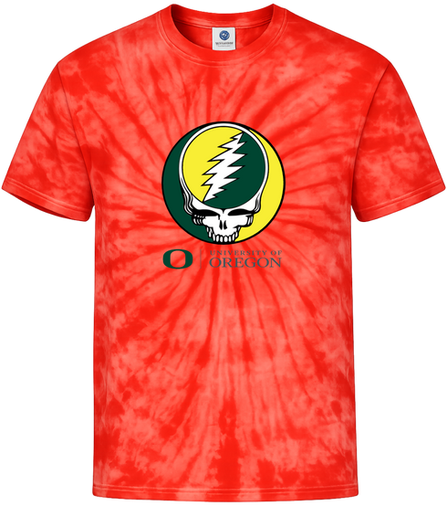 University of Oregon Stealie Tie-Dye T-Shirt