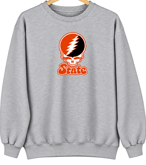 Oregon State Stealie Premium Unisex Crewneck — Design: Oregon State University — Sport Grey