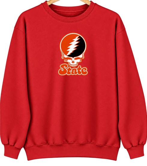 Oregon State Stealie Premium Unisex Crewneck — Design: Oregon State University — Red