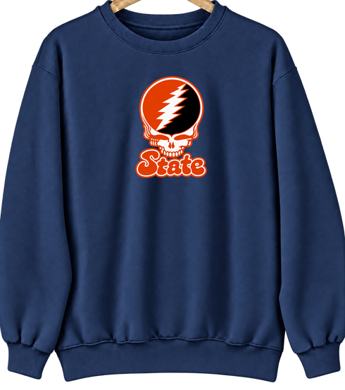 Oregon State Stealie Premium Unisex Crewneck — Design: Oregon State University — Navy