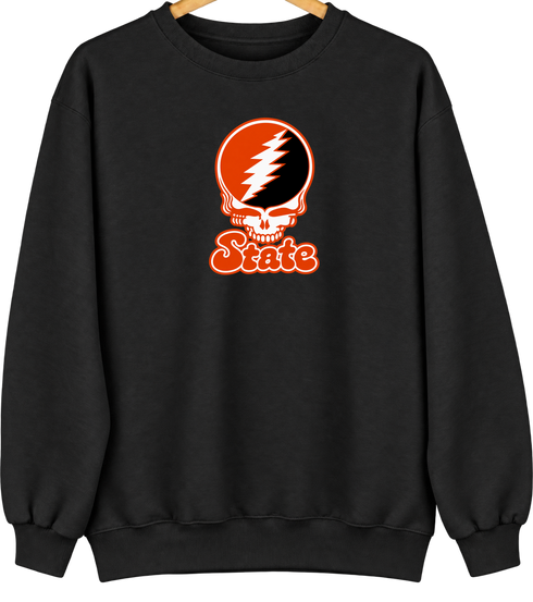 Oregon State Stealie Premium Unisex Crewneck — Design: Oregon State University — Black
