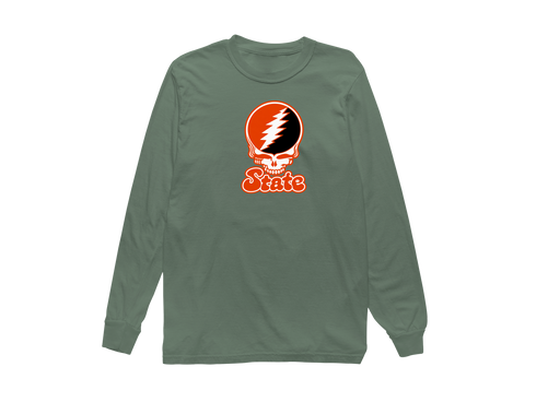 Oregon State Stealie Premium Unisex Long-Sleeve — Design: Oregon State University — Light Green