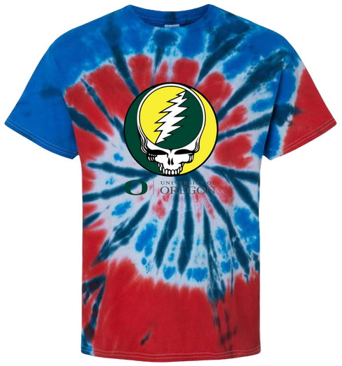 University of Oregon Stealie Tie-Dye T-Shirt