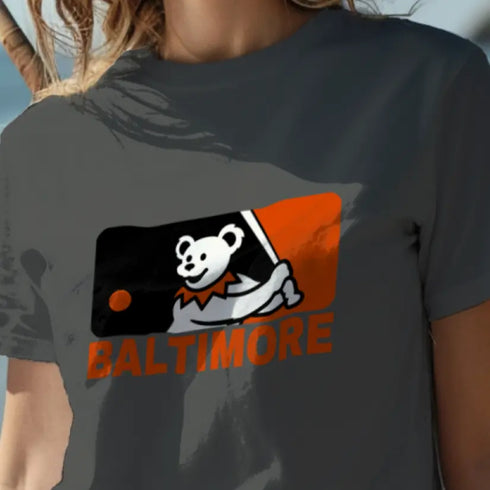 Grateful Dead - Baltimore Orioles MLB Logo T-Shirt - StealieShop