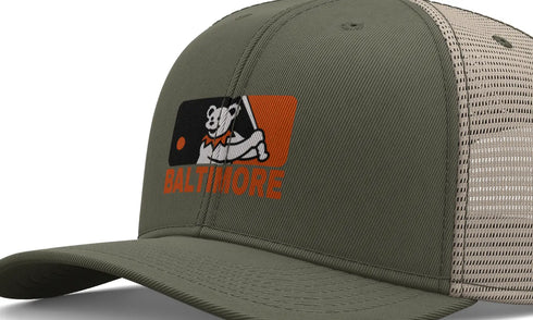 Grateful Dead - Baltimore Orioles Dancing Bear Logo Grateful Dead Trucker Cap - StealieShop
