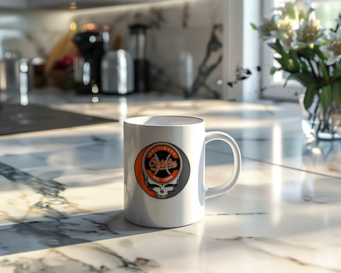 Grateful Dead - Baltimore Orioles Stealie 15 Ounce Coffee Mug - StealieShop