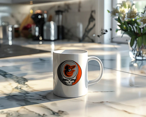 Grateful Dead - Baltimore Orioles Bird Stealie 15 Ounce Coffee Mug - StealieShop