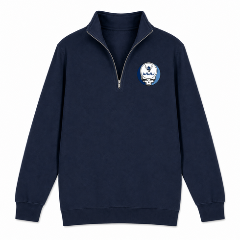 Western Washington - Premium Grateful Dead Quarter-Zip Pullover - Navy - 3