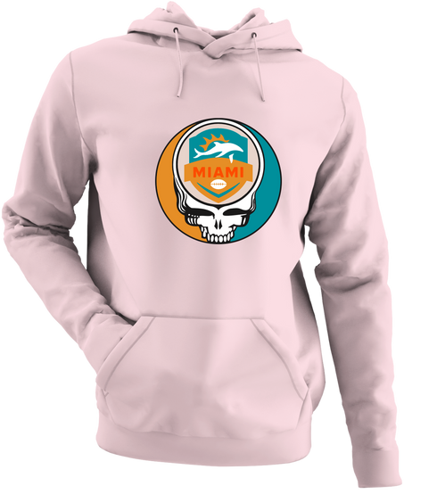 Miami Football - Premium Grateful Dead Hoodie - Light Pink - 4