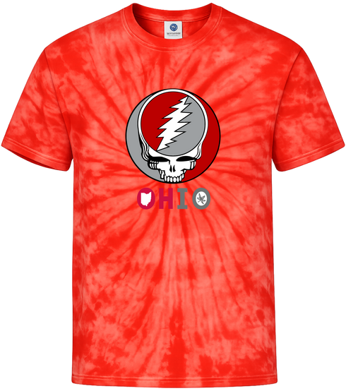 Ohio State University Stealie Tie-Dye T-Shirt