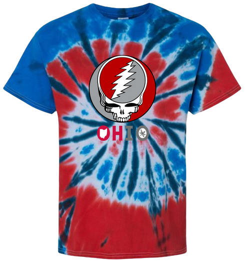 Ohio State University Stealie Tie-Dye T-Shirt
