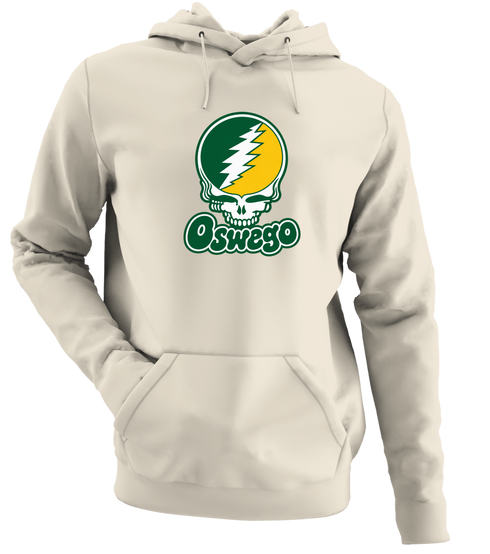 Oswego State Stealie Premium Unisex Hoodie — Design: Oswego State University — Sand