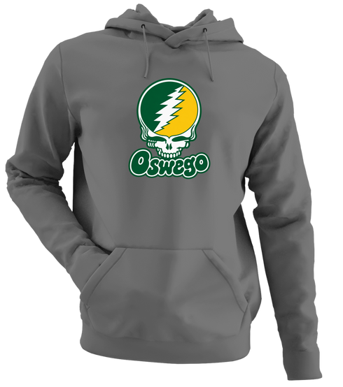 Oswego State Stealie Premium Unisex Hoodie — Design: Oswego State University — Charcoal