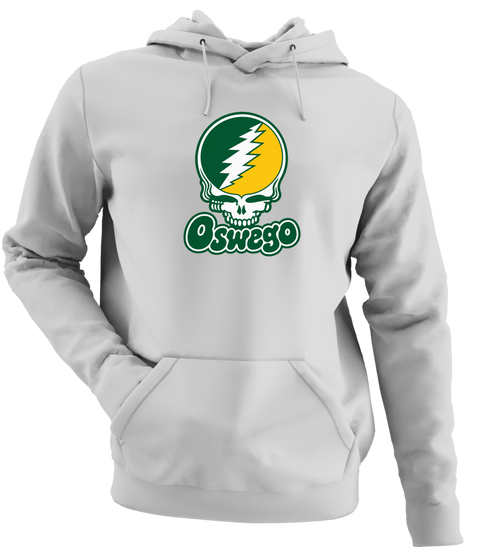 Oswego State Stealie Premium Unisex Hoodie — Design: Oswego State University — Sport Grey
