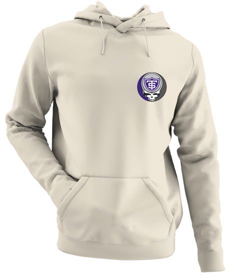 University of St Thomas - Premium Grateful Dead Left Chest Hoodie - Sand - 3
