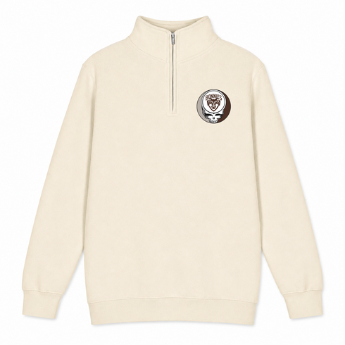 St Bonaventure - Premium Grateful Dead Quarter-Zip Pullover - Sand - 1