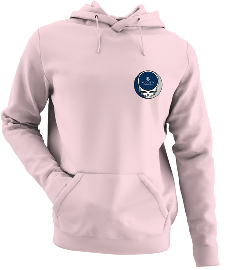 Augusta University - Premium Grateful Dead Left Chest Hoodie - Light Pink