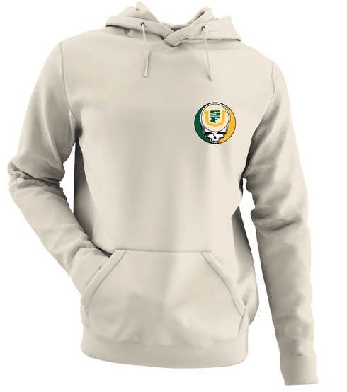 San Francisco - Premium Grateful Dead Left Chest Hoodie - Sand - 3