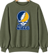 Pace Stealie Premium Unisex Crewneck — Design: Pace University — Military Green