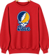 Pace Stealie Premium Unisex Crewneck — Design: Pace University — Red
