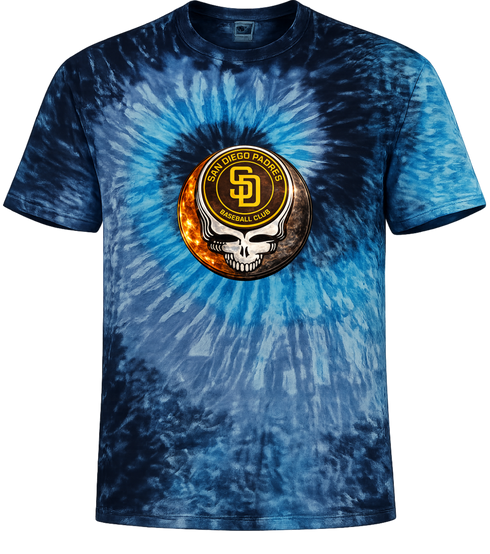 San Diego Padres Crystal Stealie Stealie Tie-Dye T-Shirt