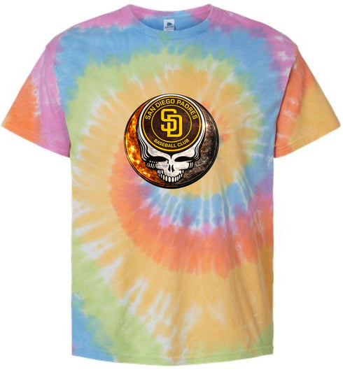 San Diego Padres Crystal Stealie Stealie Tie-Dye T-Shirt