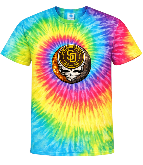 San Diego Padres Crystal Stealie Stealie Tie-Dye T-Shirt