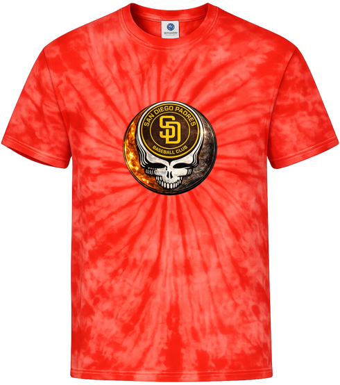 San Diego Padres Crystal Stealie Stealie Tie-Dye T-Shirt