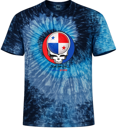 Panama FIFA World Cup Stealie Tie-Dye T-Shirt