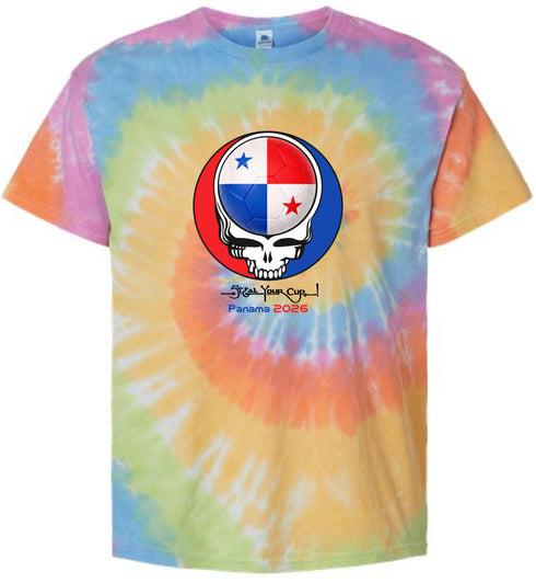 Panama FIFA World Cup Stealie Tie-Dye T-Shirt