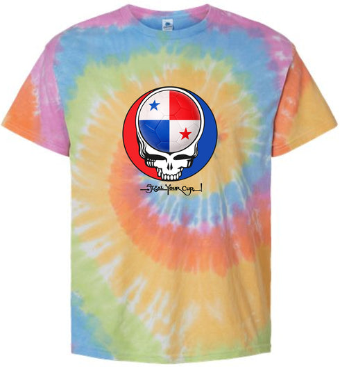 Panama FIFA World Cup Stealie Tie-Dye T-Shirt
